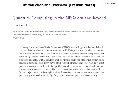 NISQ 时代及以后的量子计算